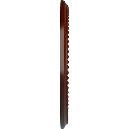 Ekena Millwork CM12BRBMF 12 1/2"Od X 3 7/8"Id X 3/4"P Bradford Ceiling Medallion (Fits Canopies up to 6 5/8"), Brushed Mahogany