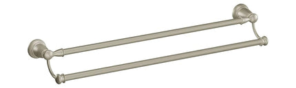 Moen Y2622BN Banbury 24" Double Towel Bar, Brushed Nickel