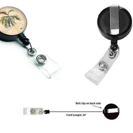 Caroline's Treasures Palm Tree Retractable Badge Reel, Multicolor (8483BR)