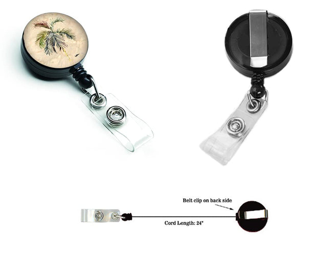 Caroline's Treasures Palm Tree Retractable Badge Reel, Multicolor (8483BR)