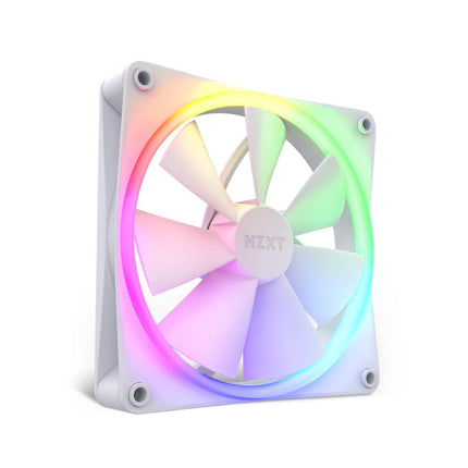 NZXT F140 RGB Twin Pack - 2x 140mm PWM RGB Fans + Hub - White