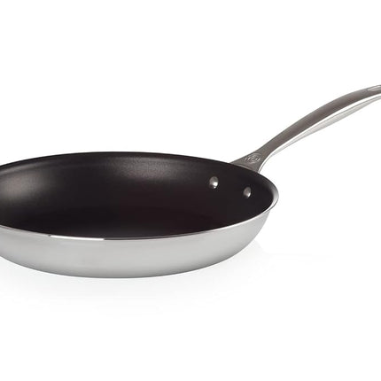 Sartén antiadherente de acero inoxidable de tres capas de 30 cm Le Creuset