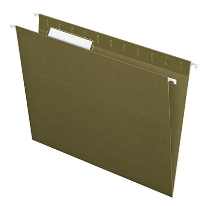 Pendaflex Recycled Standard Green 1/3-Cut Tabs Hanging File Folders 25 Pack,( 81601)