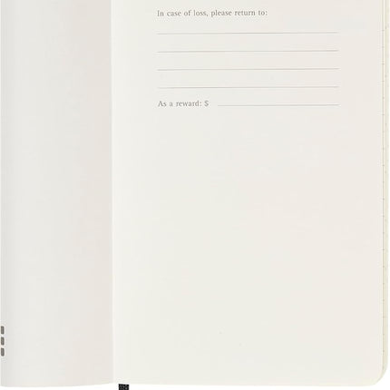 Moleskine Weekly Planner, Horizontal 12-Month 2025 Agenda, SoftCover and ElasticClosure, BlackColor, PocketFormat 9x14 cm