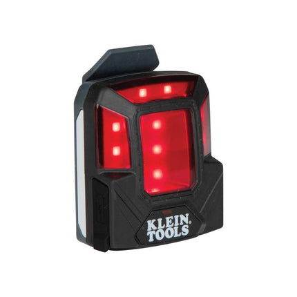 Lámpara de seguridad LED recargable con imán, 4 modos, se monta en cascos de protección Klein y cascos de seguridad, luz roja Klein Tools 56063