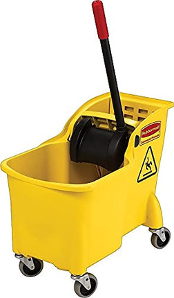 Rubbermaid Commercial Products - FG738000YEL -FG738000 31 Qt. All-in-one Tandem Mopping Bucket - Yellow