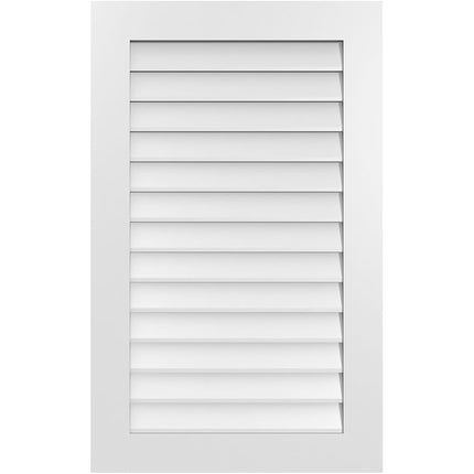 26"W x 42"H Rectangle Surface Mount PVC Gable Vent