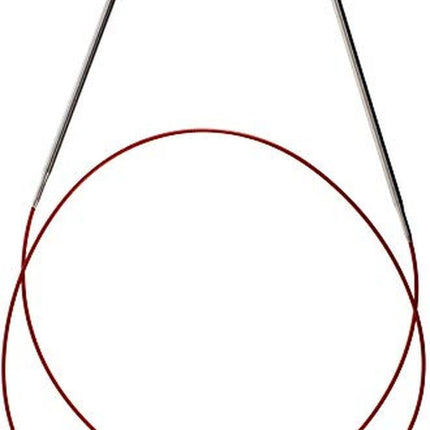 ChiaoGoo RED Lace Circular Knitting Needle, Stainless Steel, 100cm 3.50mm