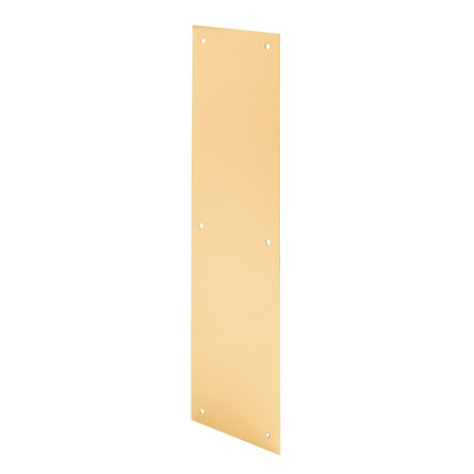 Prime-Line Products J 4580 Plaque de poussée de porte, 4 po x 16 po, laiton poli