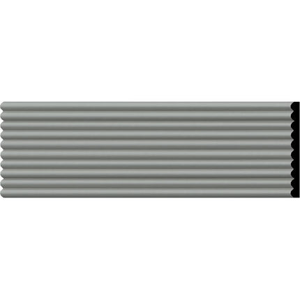 Ekena Millwork MLD04X00FT-CASE-4 Fluted (4-Pack) Panel Moulding, 4"H x 3/8"P x 94 1/2"L, Primed
