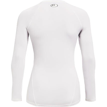 Under Armour Women's HeatGear Compression Long-Sleeve T-Shirt, White (100)/White, XL