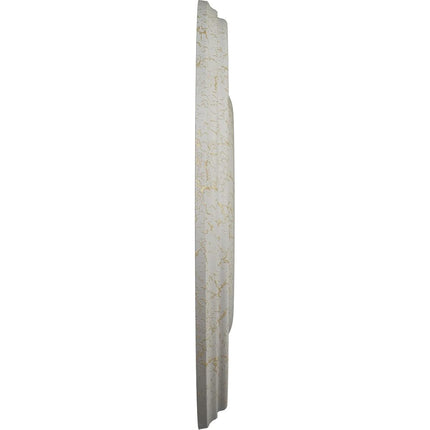 18 1/8"OD x 3 3/4"ID x 1 1/8"P Bradford Ceiling Medallion (Fits Canopies up to 4 3/8"), Hand-Painted Pot of Cream Crackle
