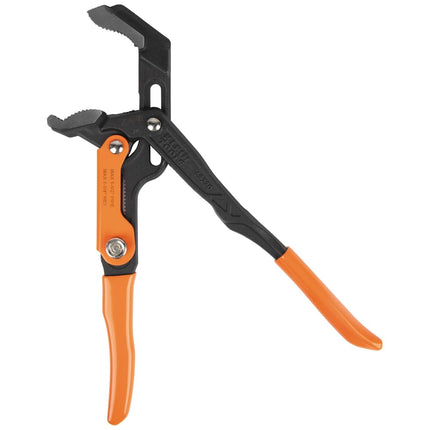 KLEIN TOOLS 68230 Pipe Wrench, S-JawQuick-AdjustPlumbers Wrench Fits up to 1-1/2-Inch Round Pipe and 1-1/4-Inch Hex Nuts, 13-Inch