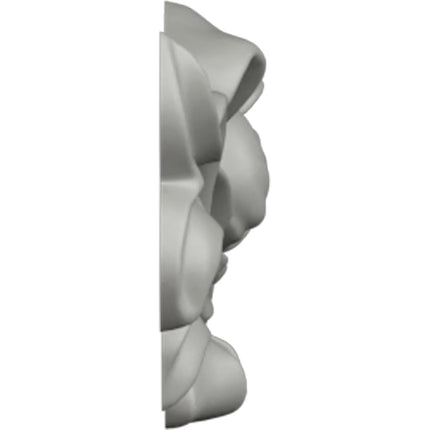 Ekena ONL13X03X01VE 13" W x 3" H x 3/4" P Versailles Medium Ribbon with Bow Center Onlay, Primed