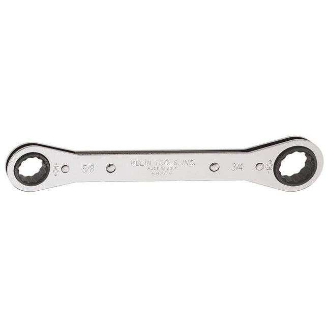KLEIN TOOLS 68204 Ratcheting Box Wrench, Made in U