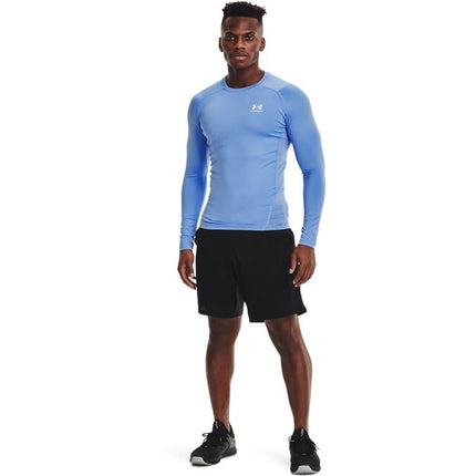 Under Armour Men's Armour HeatGear Compression Long-Sleeve T-Shirt, Carolina Blue (475)/White, XX-Large