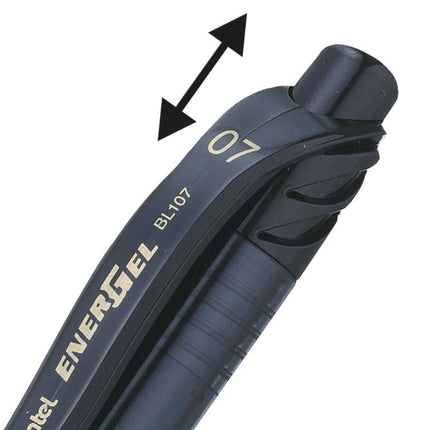 Pentel EnerGel X 0.7mm Rollerball - 2pc Wallet Black Ink
