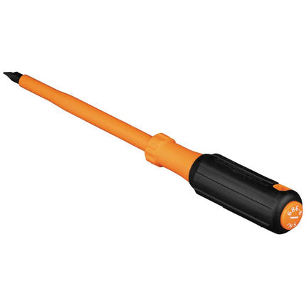 Klein Tools 6866INS Insulated Screwdriver, 1000V 5/16-Inch Cabinet Tip, Screwdriver with 6-Inch Shank, Tip-Ident, Cushion-Grip Handle