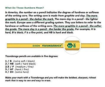Ticonderoga Dixon Wood-Cased #2 HB Pencils, Six 24-Count Hang-Tab Boxes, Total 144 Pencils, Yellow (13924)