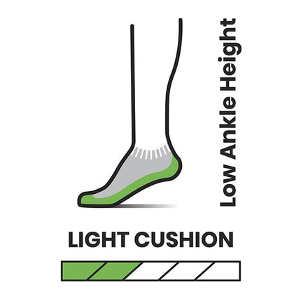 Smartwool Hike Light Cushion Low Ankle Socks, Medium Gray, Large