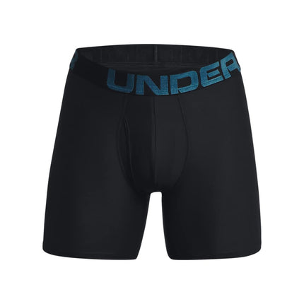 Under Armour Men's Multi-Pack Standard Tech 6" Inseam Boxer Brief, (006) Black / / Static Blue, XS