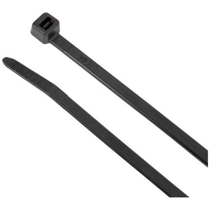 Cable Ties, 50-Pound Tensile Strength, Heavy Duty Nylon Cable Zip Ties, Indoor/Outdoor Use, 11.5-Inch, Black, 100-Piece Klein Tools 450-210
