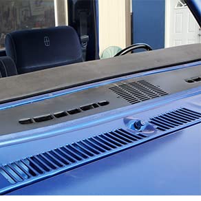 HECASA BLACK REPLACEMENT Dashboard Mat Fits Ford F100 F150 F250 F350 Bronco 1973-1979