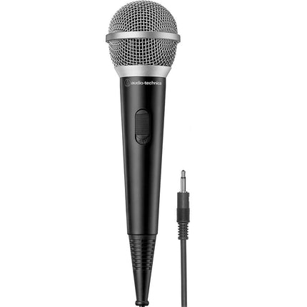 Audio-Technica ATR1200X Unidirectional Dynamic Vocal/Instrument Microphone includes Desk Stand and Stand Clamp (Black)