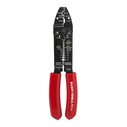 Klein Tools 1001 Multi Tool, Made in USA, Wire Stripper/Wire Cutter/Crimper for 8-22 AWG, Multi-Purpose Electrician Tool is 8.5-Inch Long