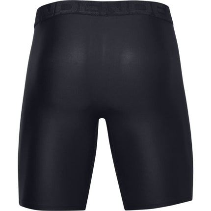 Under Armour mens Tech 9-inch Boxerjock 2-Pack, Black (001)/Black, X-Small