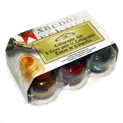 Winsor & Newton Calligraphy Ink - Set of 6 Assorted