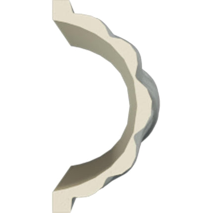 Ekena PML02X01RE 2" H x 1 P x 96 1/8" L, (9 5/8" Repeat), Reeded Panel Moulding, Primed