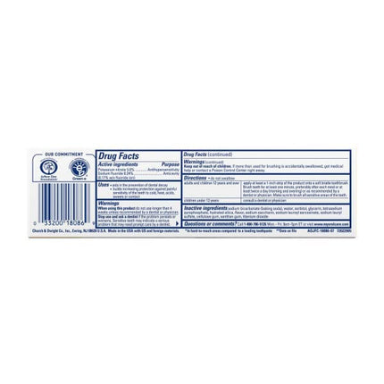Arm & Hammer Sensitive Whitening Toothpaste Frosted Mint - 4.5 oz, Pack of 4