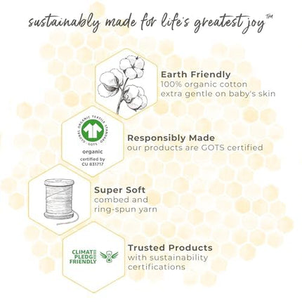Burt's Bees Baby & Toddler Serviettes à Capuche, Coton Bio, Essentiels de Bain, Serviette Douce pour Enfants