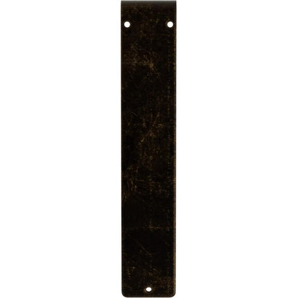 Ekena Millwork BKTM02X07X10TFLABS Metal Bracket, 2" W x 7 1/2" D x 10" H, Antiqued Brass