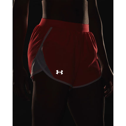 Under Armour Women's Shorts Ua Fly-by 2.0 Shorts, ABN, 1350196-877, XL Orange
