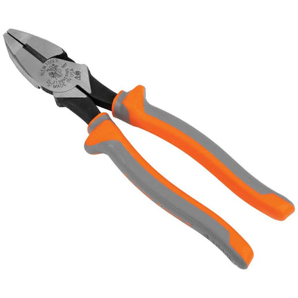 Klein Tools 2139NERINS Alicates de corte lateral aislados de 1000 V, diseño de alta palanca, cuchillas endurecidas por inducción, 9 pulgadas
