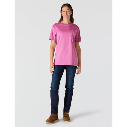 Carhartt Women’s Loose Fit Heavyweight Short-Sleeve Pocket T-Shirt, Electric Fuchsia, S