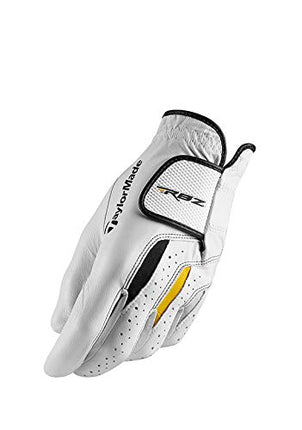 Taylormade RBZ Tech Golf Glove, Unisex-Adult, Golf Glove, White/Black/Gold, Cadet Small