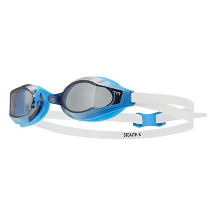TYR Stealth-X Race Adult Mirrored Swimming Goggles