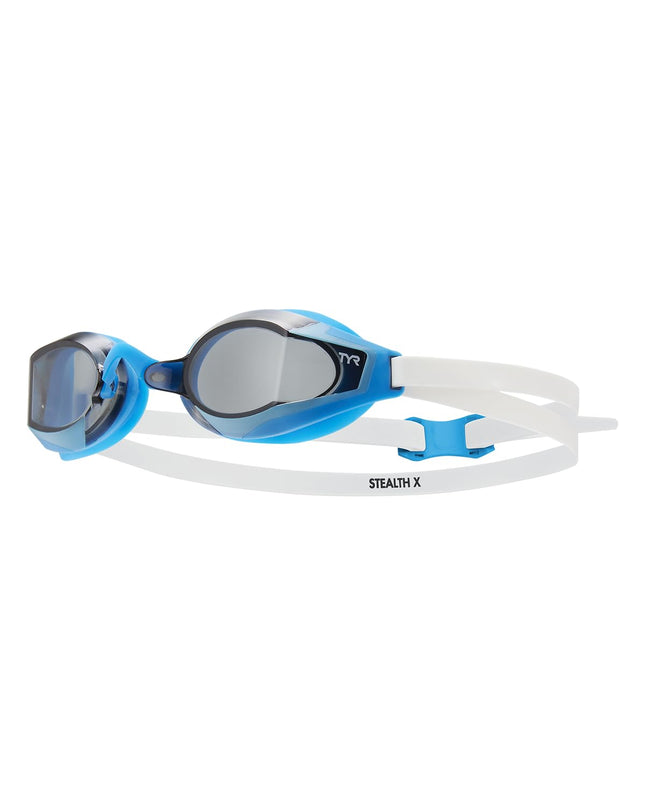 TYR Stealth-X Race Adult Mirrored Swimming Goggles