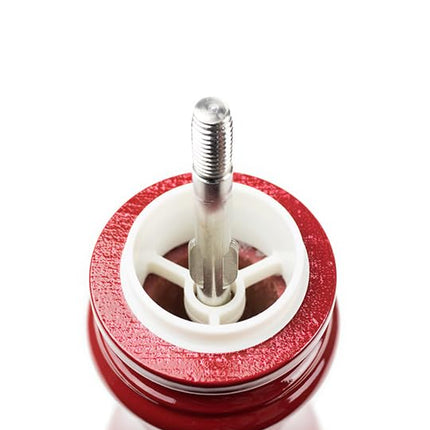 PEUGEOT - Paris u'Select 18 cm Salt Mill - 6 Predefined Grind Settings - Made With PEFC Certified Wood - Made In France - Glossy Passion Red Colour