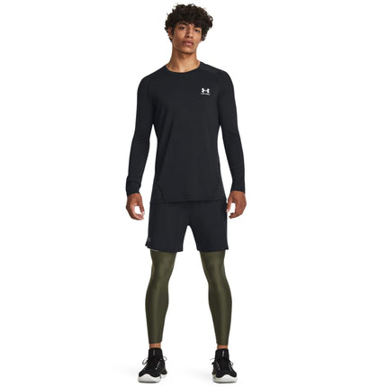 Under Armour Men's Standard HeatGear Leggings, (305) Team Kelly Green / / White, Small