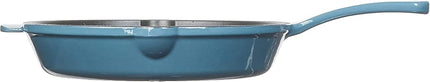 CUISINART CI22-24BG Chef's Classic Enameled Cast Iron 10" Round Fry Pan, Provencal Blue
