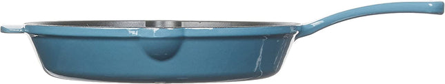 CUISINART CI22-24BG Chef's Classic Enameled Cast Iron 10" Round Fry Pan, Provencal Blue