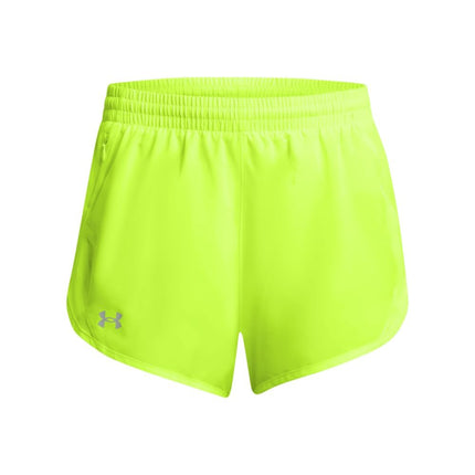 Under Armour Womens Fly By 3'' Shorts Yellow L