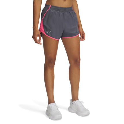 Under Armour Womens Fly By 3'' Shorts Gray XS