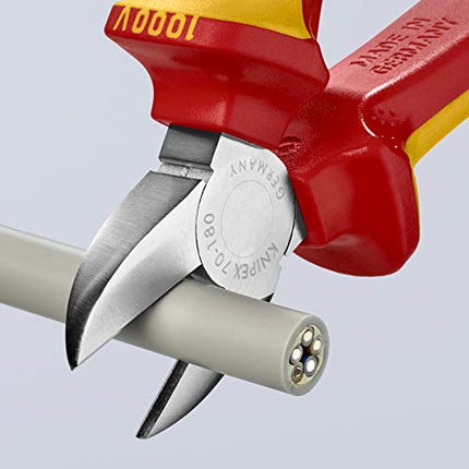 Knipex Diagonal Multi-Component Grips Cutter, 180 mm Long