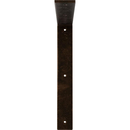 Ekena Millwork BKTM02X14X14HAABZ Steel Bracket Hamilton, 2"W x 14"D x 14"H, Antiqued Bronze