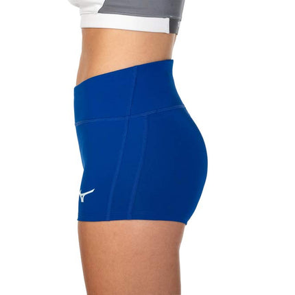 Mizuno Women's Apex 2.5" Inseam Volleyball Short, Royal, X-Large